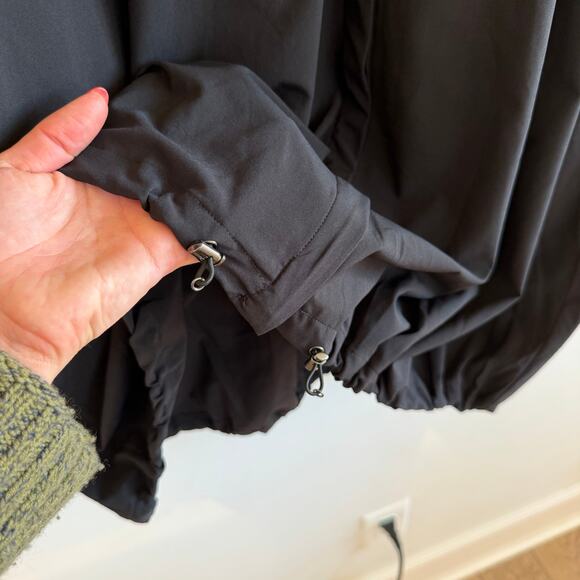 Chico's Zenergy UPF Bungee Half Sleeve Mini Shirt Dress Black L NWT - Picture 9 of 13